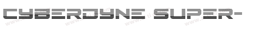 Cyberdyne Super字体转换
